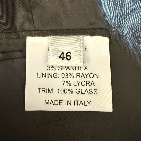 MARLOWE Wool Blend Preppy Formal Professional Italian Office Blazer 46(US Sz 10) - Picture 11 of 11